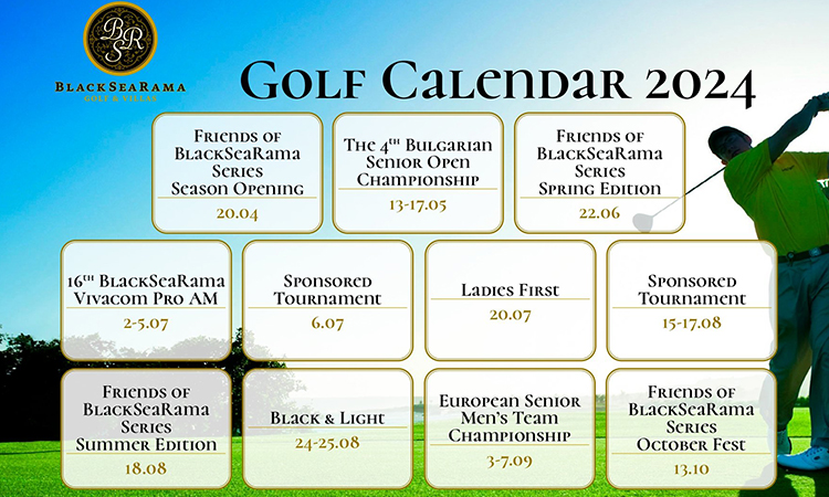 Golf tournaments 2024