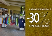Pro Shop End of Season Sale