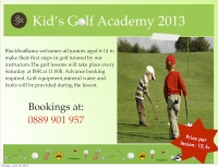 BSR kids golf academy 2013