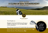 Upcoming Tournament:3 Clubs in bag on May,16th