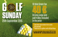 Course News: Special green fee on Sunday,20th September