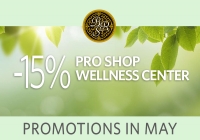 Wellness center and Pro Shop Promotions in May